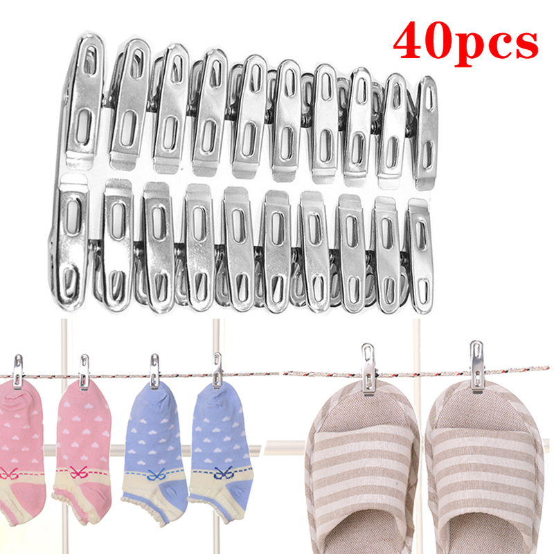 Stainless Steel Clothes Photo Paper Peg | Stainless Steel Clothes Clothespins - 40pcs - Aliexpress