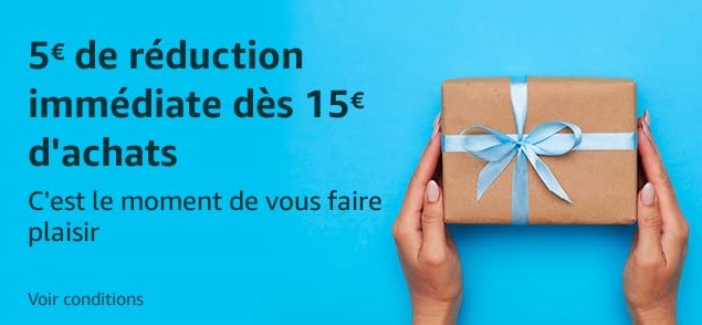 Amazon.fr : 5€ de réduction immédiate