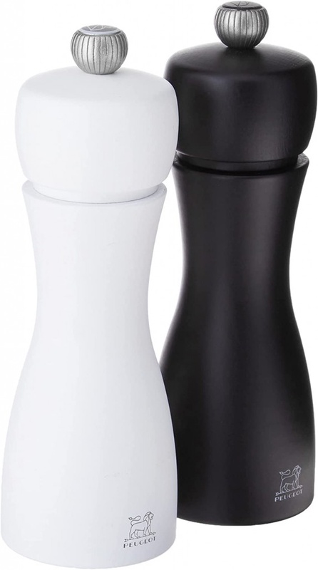 Peugeot 2/24260 Tahiti Duo Black and white, Salt and Pepper Set, 15cm : Amazon.co.uk: Home & Kitchen
