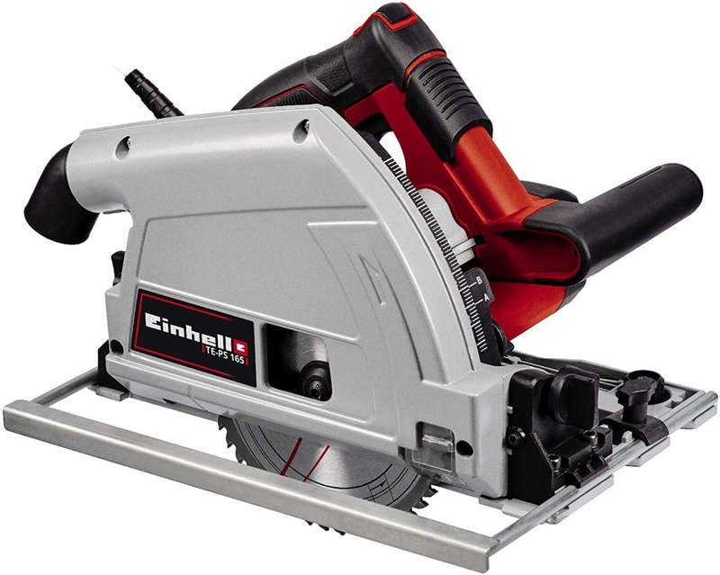 Einhell TE-PS 165 Plunge Saw 1,200 Watt, Tool-Free Adjustment at Cutting Depth + Inclination Angle, High-Quality Carbide Saw Blade), 4331300 : Amazon.de: DIY & Tools