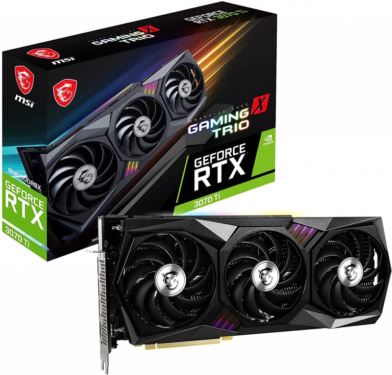 MSI GeForce RTX 3070 Ti GAMING X TRIO 8G Gaming Graphics Card - NVIDIA RTX 3070 Ti, GPU 1830 MHz, 8GB GDDR6X Memory: Amazon.de: Computer & Accessories