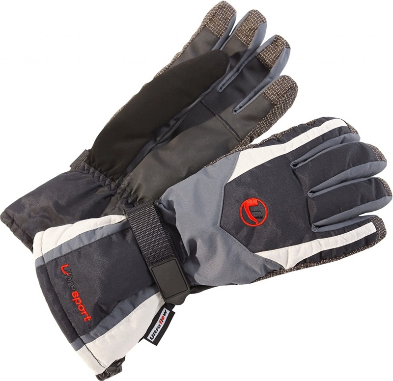 Ultrasport Men's Ski/Snowboard Glove with Kevlar Protection - Black/Grey, Large : Amazon.co.uk: Sports & Outdoors