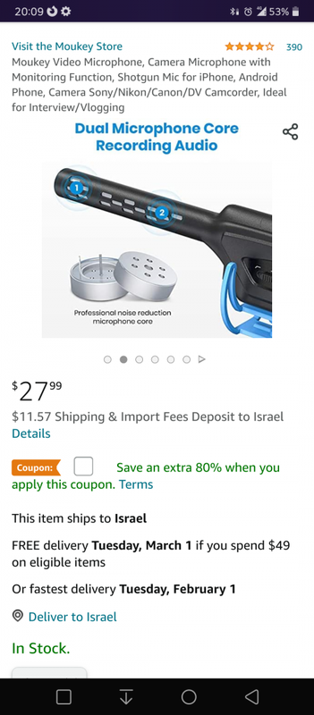 Amazon.com: Moukey Video Microphone, Camera Microphone with Monitoring Function, Shotgun Mic for iPhone, Android Phone, Camera Sony/Nikon/Canon/DV Camcorder, Ideal for Interview/Vlogging : Electronics