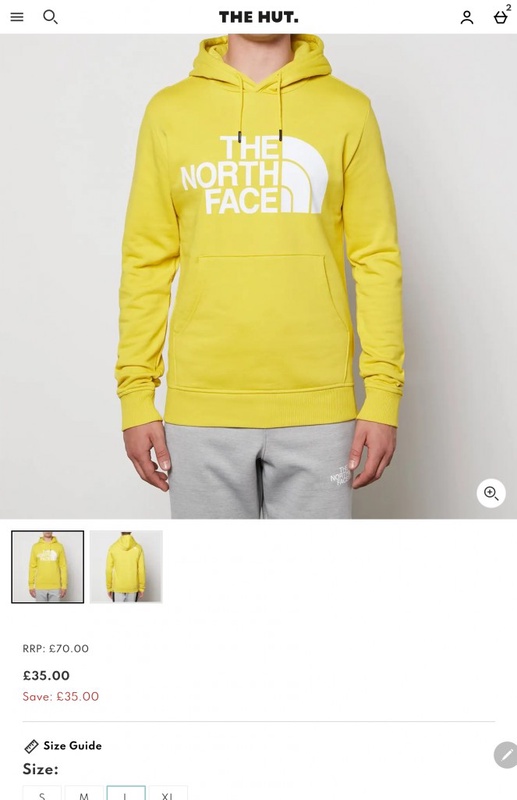 The North Face Men's Standard Hoodie - Acid Yellow | TheHut.com