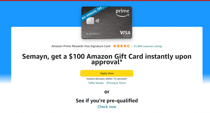 Amazon.com: Amazon Rewards Visa Signature Card