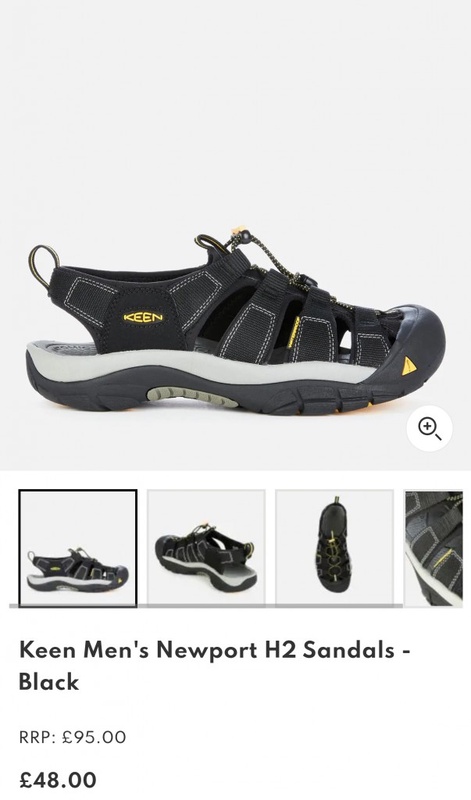 Keen Men's Newport H2 Sandals - Black | TheHut.com
