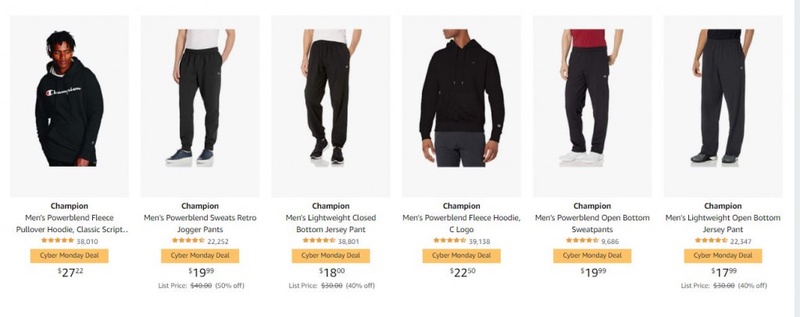 Up to 30% off Champion Apparel