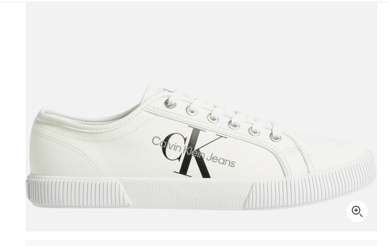 Calvin Klein Jeans Men's Essential Vulcanised Trainers - Bright White | TheHut.com