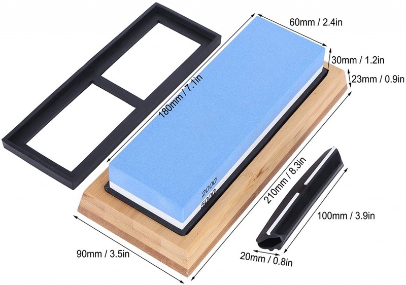 Amazon.com: Zouminyy Whetstone, High‑Hardness Knife Sharpening Tool, 2000+5000Grit White Corundum Oilstone for Restaurant Home : Everything Else