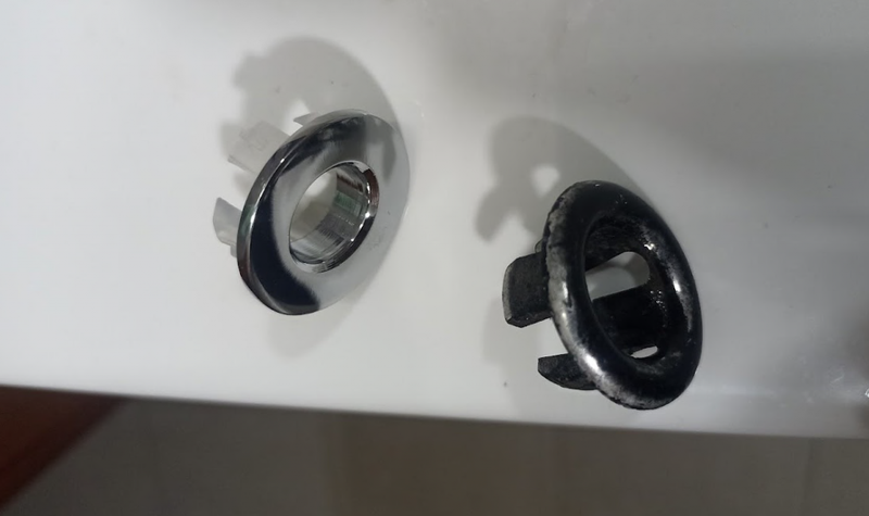 Bathroom Basin Faucet Sink Overflow Cover Brass Ring Insert Hole Cap Chrome - Drains - Aliexpress