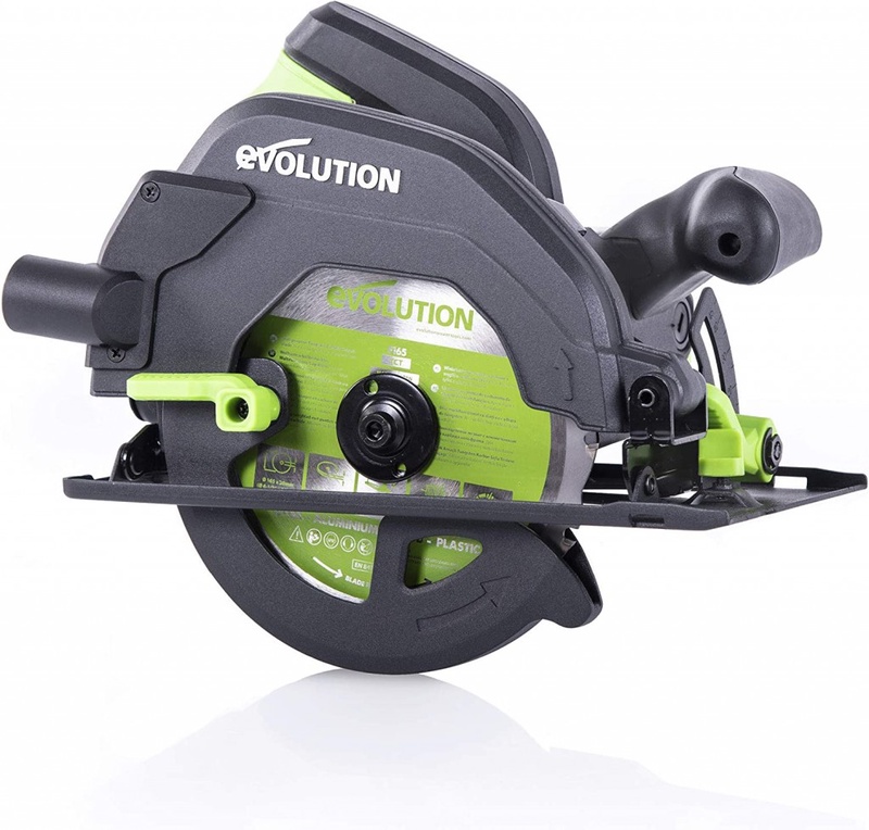 Evolution Power Tools F165CCSL Circular Saw With Multi-Material Cutting, 1200W, 165 mm, (230V) : Amazon.co.uk: DIY & Tools