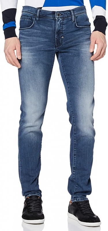 Antony Morato Men's Jeans Skinny Barret-Flex, Blue (Blu Denim 7010), 12 (Size: 31): Amazon.co.uk: Clothing