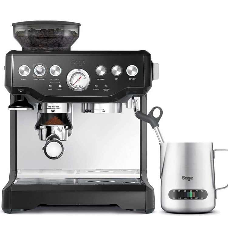 SAGE SES875 The Barista Express, Machine à Expresso avec Broyeur, Noir Sésame: Amazon.fr: Cuisine & Maison