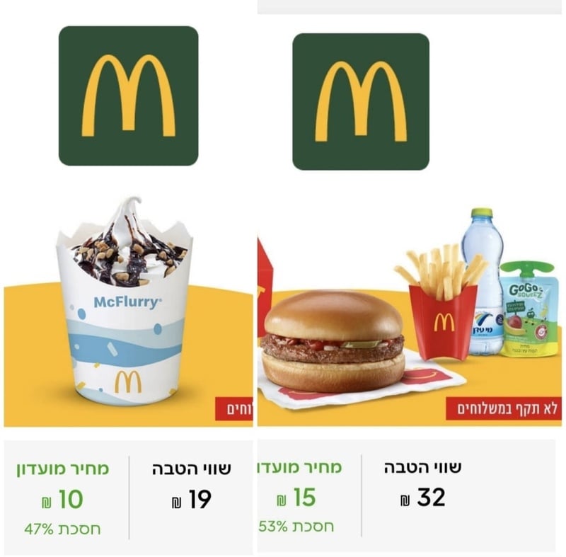 CORPORATE | שובר ארוחת ילדים לרכישה ב-₪15 במיוחד לחברי המועדו