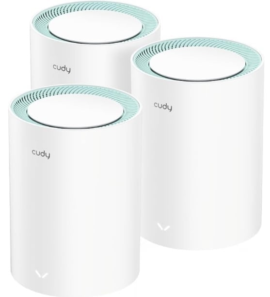 Amazon.com: Cudy Dual Band AX1500 WiFi 6 Mesh Wi-Fi System, Replaces Routers and Extenders, Covers up to 2500 sq.ft., 3 Gigabit Ports per Unit, Supports Ethernet Backhaul, M1500 3-Pack : Electronics