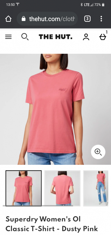 Superdry Women's Ol Classic T-Shirt - Dusty Pink | TheHut.com