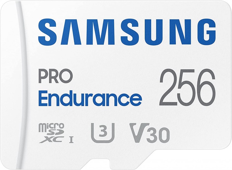 Amazon.com: SAMSUNG PRO Endurance 256GB MicroSDXC Memory Card with Adapter for Dash Cam, Body Cam, and security camera – Class 10, U3, V30 (‎MB-MJ256KA/AM) : Everything Else