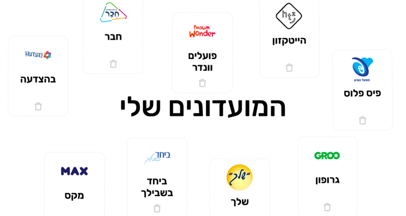קלאב האב - מגוון מועדוני לקוחות חיפוש אחד