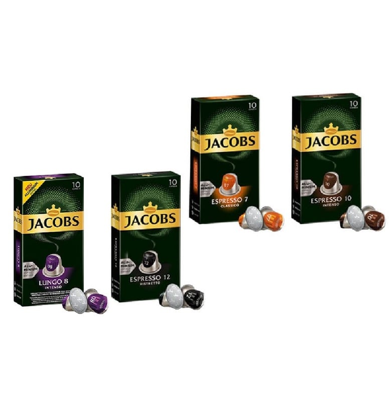 Jacobs Nespresso-compatible aluminum capsules - 100 capsules