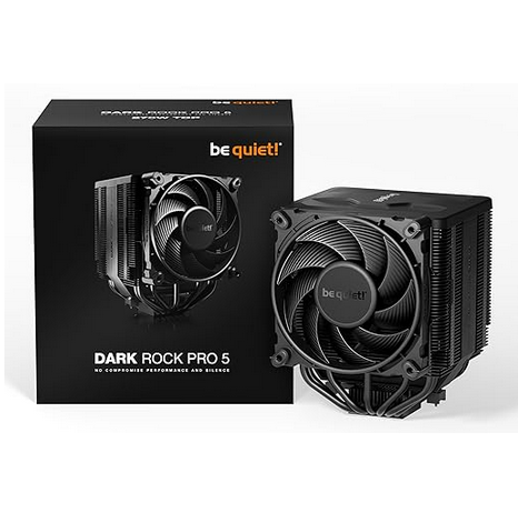 Amazon.com: be quiet! Dark Rock Pro 5 Quiet Cooling CPU Cooler | Immensely High Airflow | 7 high-Performance Copper Heat Pipes | Speed Switch | Thermal Grease | BK036 : Sports & Outdoors