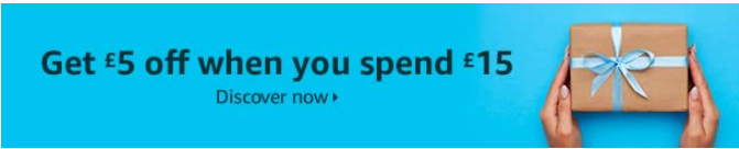 Amazon.co.uk: Get £5 off £15