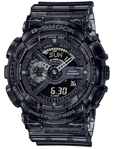 Casio Mens Analogique-Digital Quartz Montre avec Bracelet en Plastique GA-110SKE-8AER : Amazon.fr: Montres