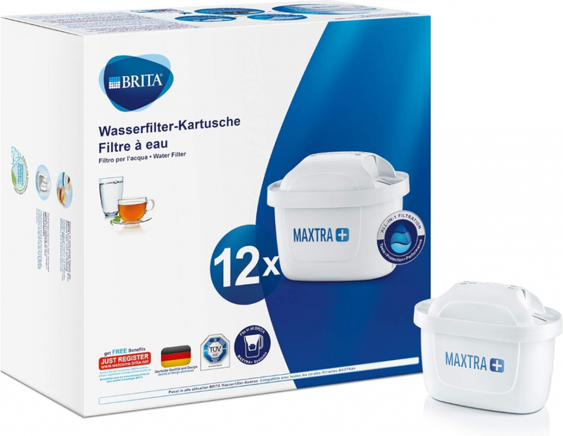 12 x BRITA Maxtra+ Plus Water Filter Jug Replacement Cartridges Refills UK Pack