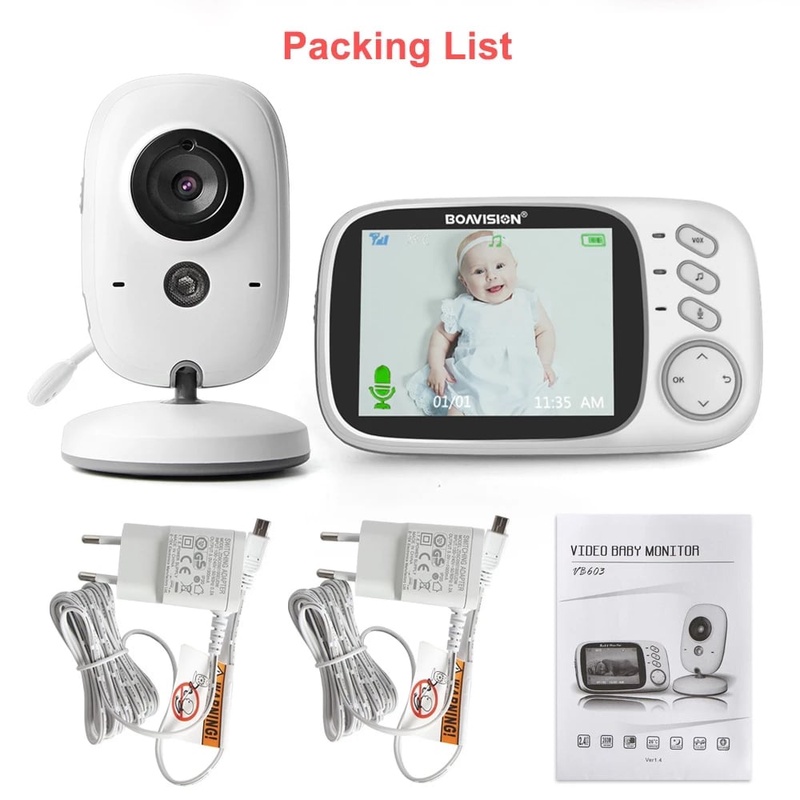 VB603 Video Baby Monitor 2.4G Wireless With 3.2 Inches LCD 2 Way Audio Talk Night Vision Surveillance Security Camera Babysitter|monitor wireless|monitor babymonitor video - AliExpress