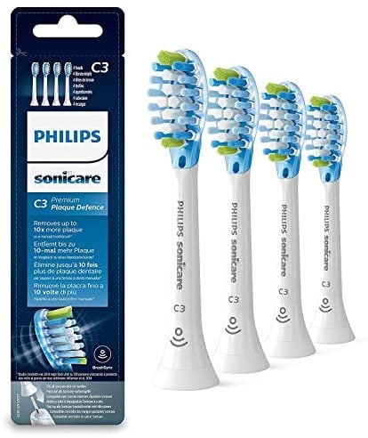 Philips Sonicare Original brush plaque Defense HX9044 / 17, 10x more plaque removal, RFID chip, 4-pack, standard, white : Amazon.de: Health & Personal Care
