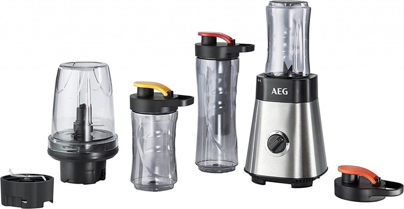 AEG SB2900 Batidora Vaso con Accesorios Good To Go, Apta para Lavavajilla, 400 W, Gris : Amazon.es: Hogar y cocina
