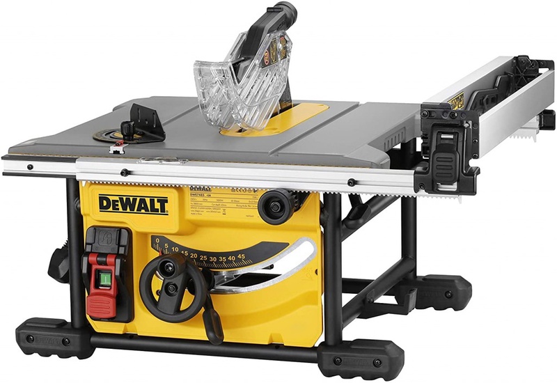 DeWalt DWE7485-QS Scie Circulaire de Table Compacte de 210 mm, Noir/Jaune: Amazon.fr: Bricolage