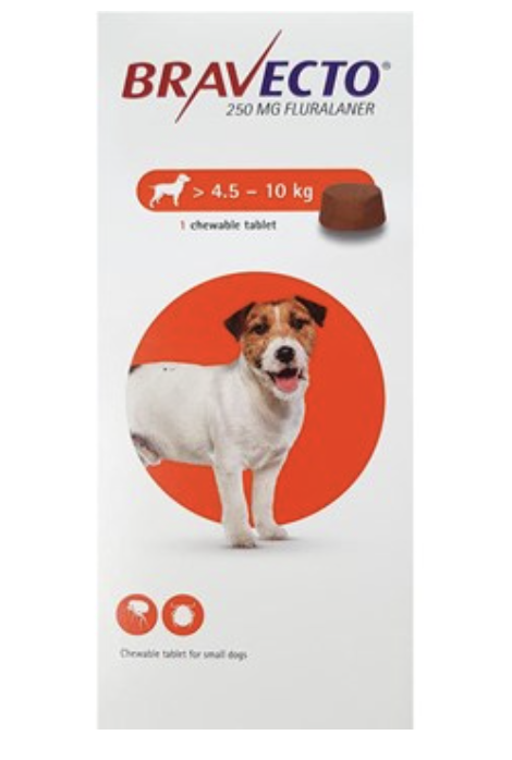 Bravecto Chews For Dogs 9.9-22 lbs (4-10 kg) - 3 Chews - PetBucket