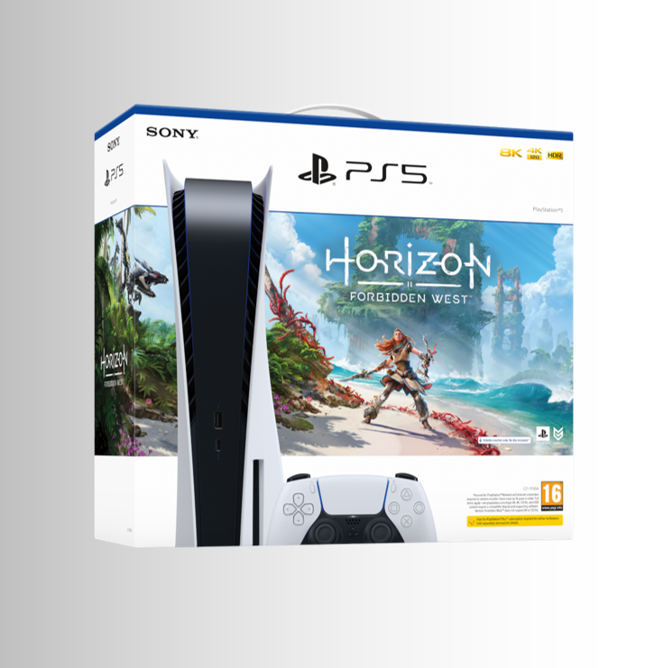Sony PlayStation 5 825GB Blu-ray Edition - פלייסטיישן 5 + משחק Horizon Forbidden West אחריות ישפאר | Partner Store