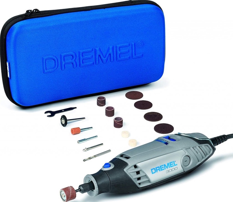 Dremel 3000 Outil Rotatif Multifonction 130W (Livré avec 15 Accessoires et 1 Sac, Vitesse 10000-33000 tr/min) : Amazon.fr: Bricolage