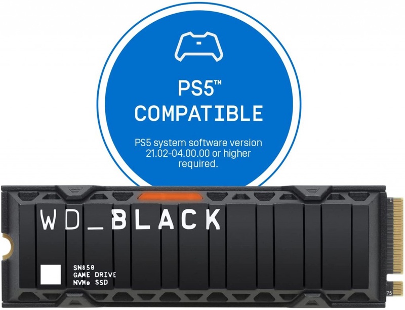 WD_BLACK SN850 1TB M.2 2280 PCIe Gen4 NVMe Gaming SSD with Heatsink - Works with PlayStation 5 up to 7000 MB/s read speed : Amazon.co.uk: Computers & Accessories