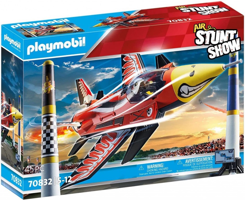 Playmobil Air Stunt Show 70832 Eagle Jet, Toy Plane with Wind-Up Motor, Aeroplane Toy for 5+ Year Olds, One Size, Multicoloured : PLAYMOBIL®: Amazon.co.uk: Toys & Games