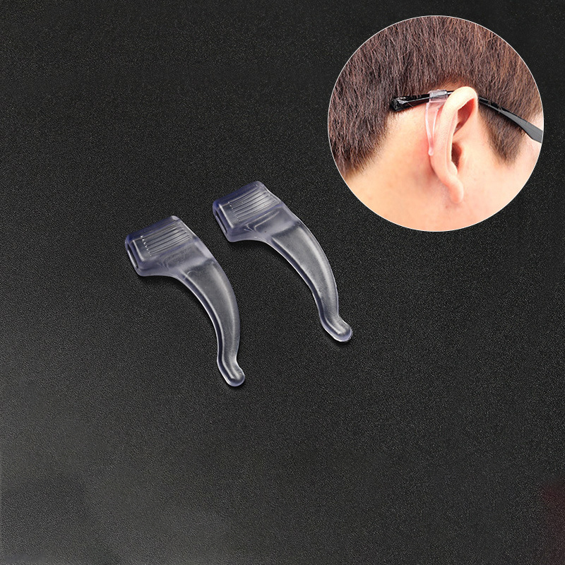 10pairs Top Quality Silicone Anti-slip Holder For Glasses Accessories White/black Ear Hook Sports Eyeglass Temple Tip Stoppers - Ear Hook - AliExpress
