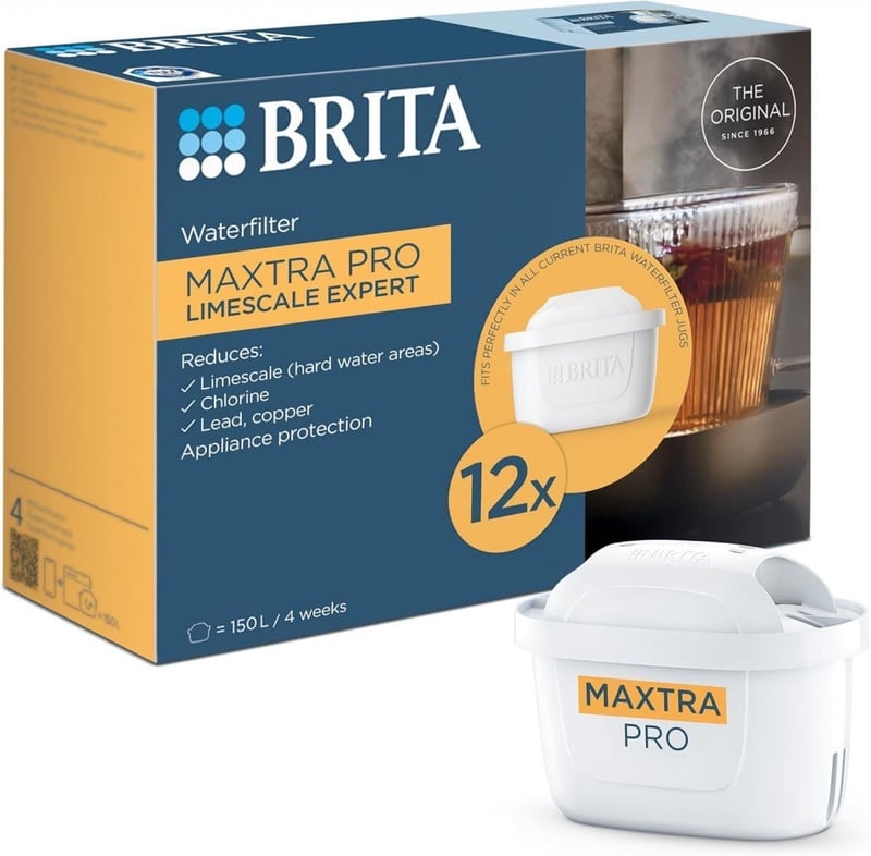 BRITA MAXTRA PRO Limescale Expert Water Filter Cartridge 12 Pack - Original BRITA Refill for Ultimate Appliance Protection, reducing impurities, Chlorine and Metals : Amazon.co.uk: Home & Kitchen