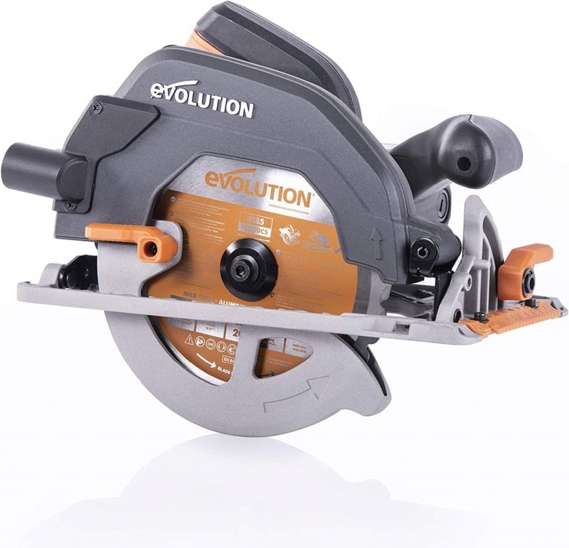 Evolution Power Tools R185CCS Multi-Material Circular Saw, 1600 W, 230 V-Domestic , Grey : Amazon.co.uk: DIY & Tools