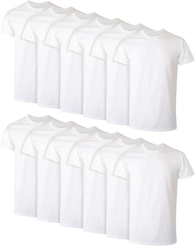 12 גופיות 100% כותנה של Hanes