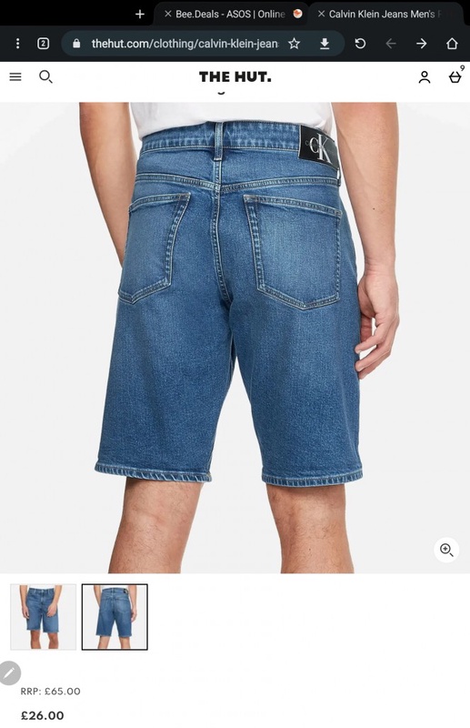 Calvin Klein Jeans Men's Regular Shorts - Denim Dark | TheHut.com