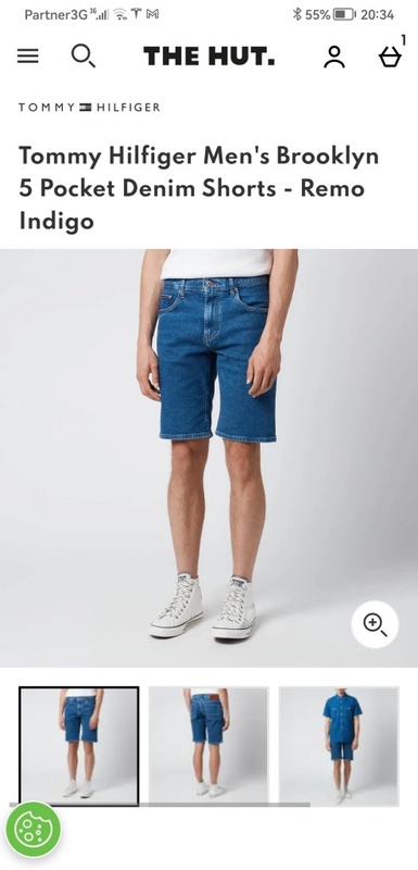 Tommy Hilfiger Men's Brooklyn 5 Pocket Denim Shorts - Remo Indigo | TheHut.com