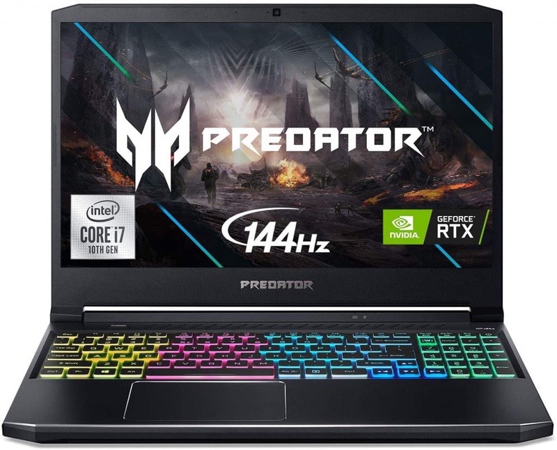 Acer Predator Helios 300 Gaming Laptop, Intel i7-10750H, NVIDIA GeForce RTX 2060 6GB, 15.6