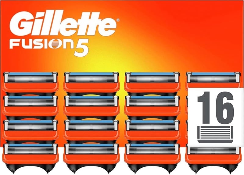 Gillette Fusion5 Razor Blades Men, Pack of 16 Razor Blade Refills with Precision Trimmer, 5 Anti-Friction Blades, Suitable for Mailbox : Amazon.co.uk: Health & Personal Care