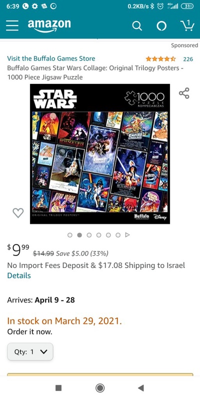 Amazon.com: Buffalo Games Star Wars Collage: Original Trilogy Posters - 1000 Piece Jigsaw Puzzle: Toys & Games