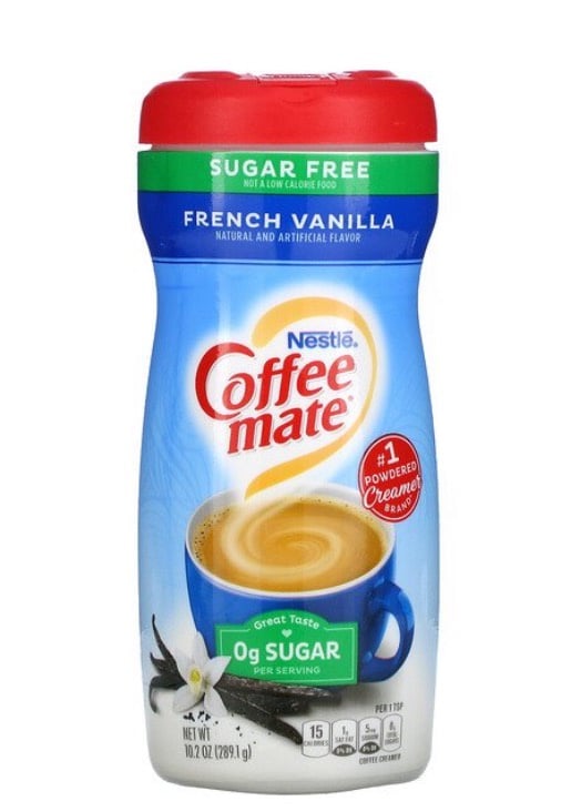 Coffee Mate, Sugar Free, Powder Coffee Creamer, French Vanilla, 10.2 oz (289.1 g)