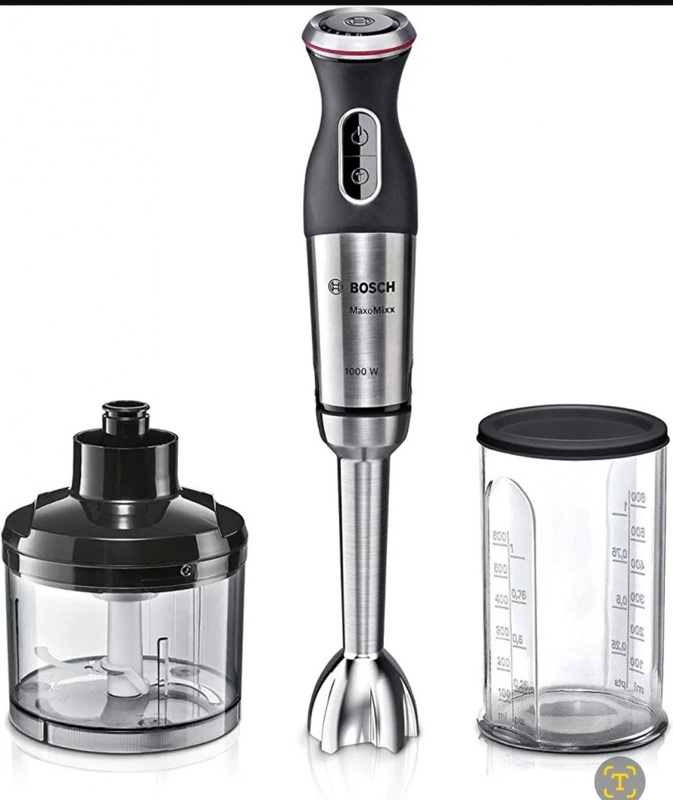 Bosch MS8CM6120 blender 0,5 L Mélangeur par immersion 1000 W Noir, Argent : Amazon.fr: Cuisine et Maison