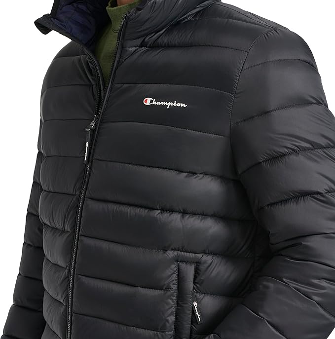 Champion Men's Performance Lightweight Puffer Jacket with Hood at Amazon Men’s Clothing store