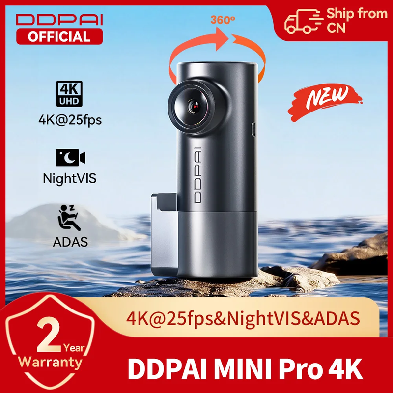 DDPAI MINIPro 4K Dash Cam WDR ADAS Night Vision