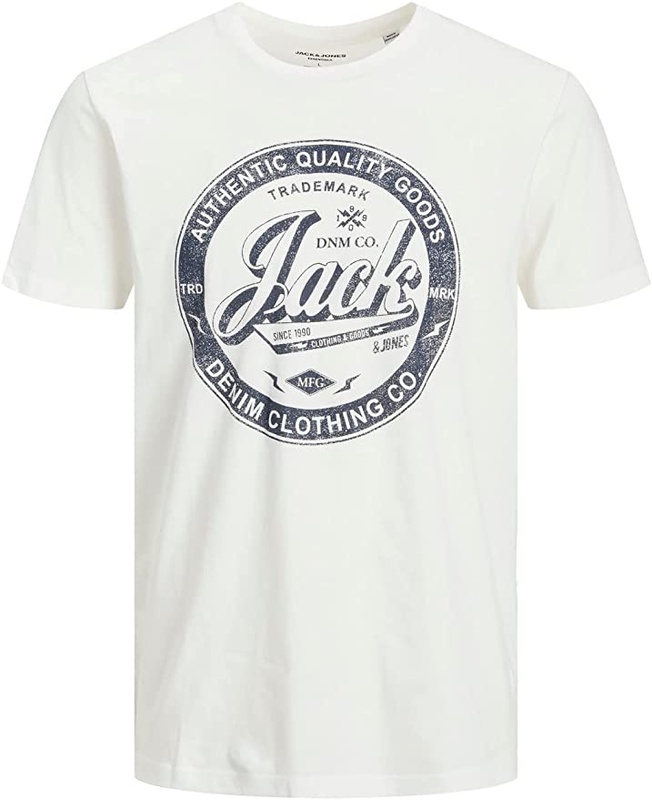 JACK & JONES Men's T-Shirt, Cloud dancer, l : Amazon.de: Clothing